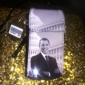 Rare BARACK OBAMA 3 in One Man Cross Body Bag
